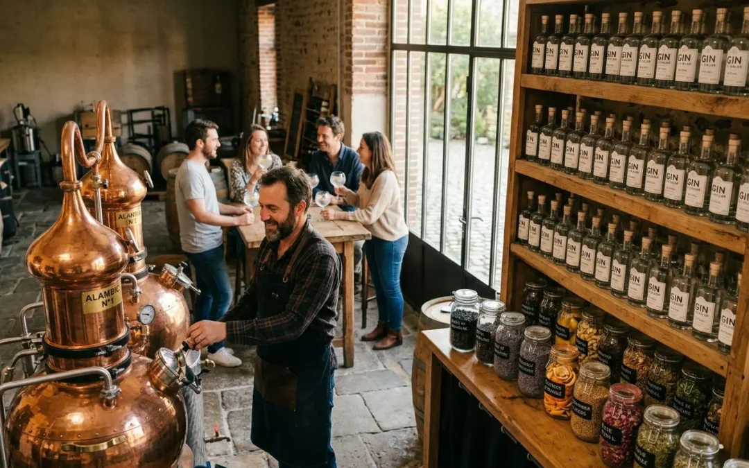 Intérieur d'une micro-distillerie artisanale