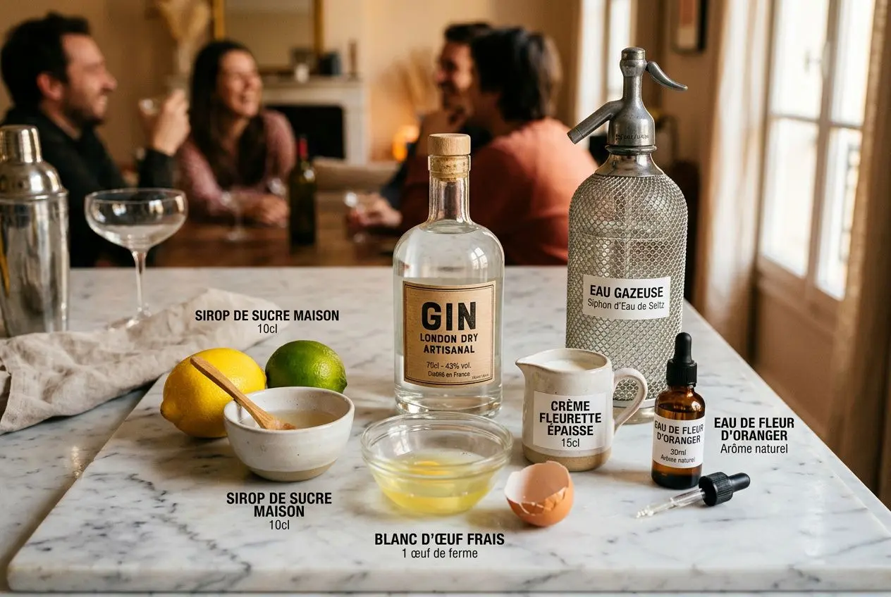 Recette mousse gin citron : le cocktail gin fizz parfait